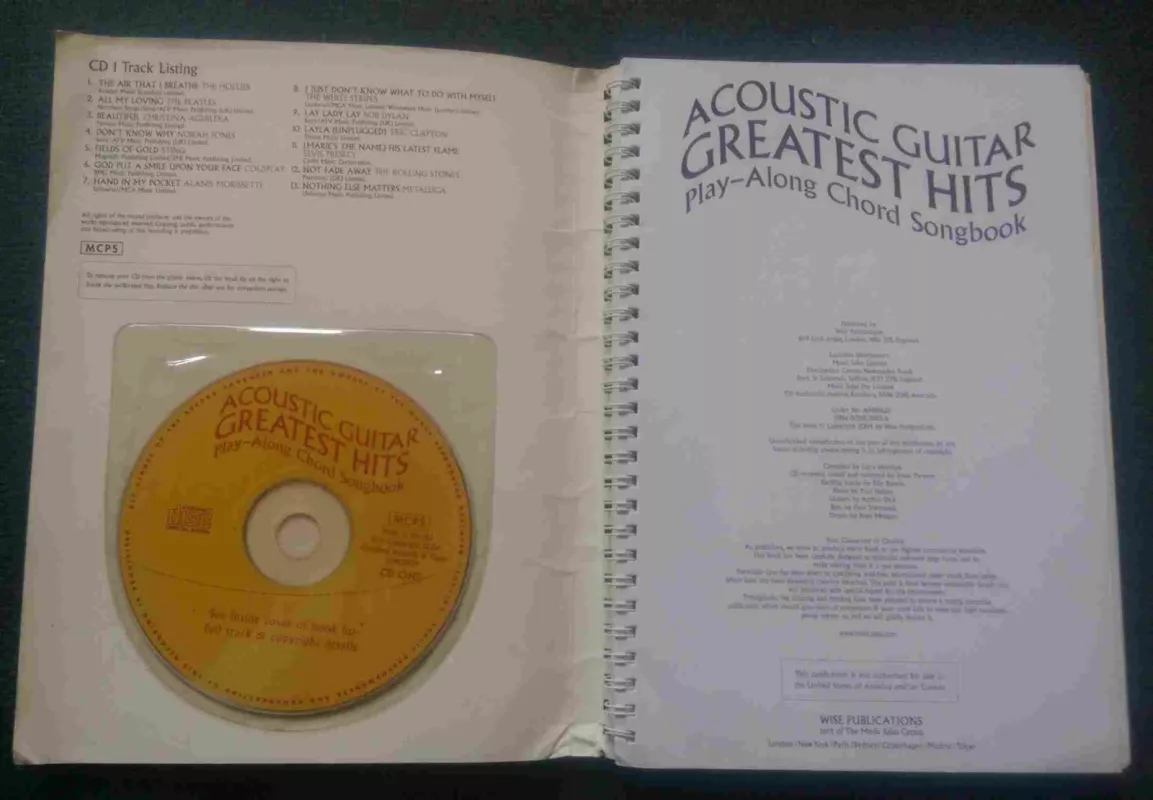 Acoustic Guitar Greatest Hits: Play-Along Chord Songbook. - Autorių Kolektyvas, knyga 3