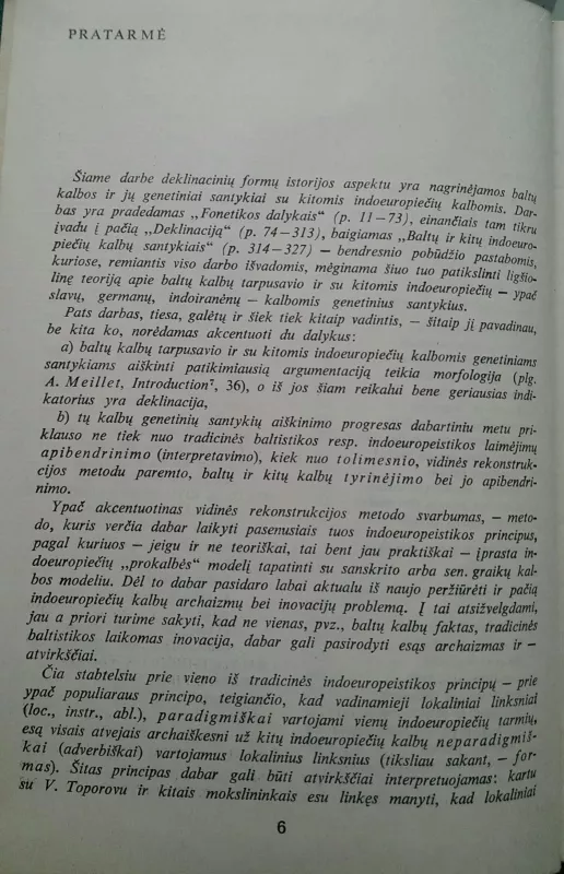 Baltų ir kitų indoeuropiečių kalbų santykiai: deklinacija - Vytautas Mažiulis, knyga 4