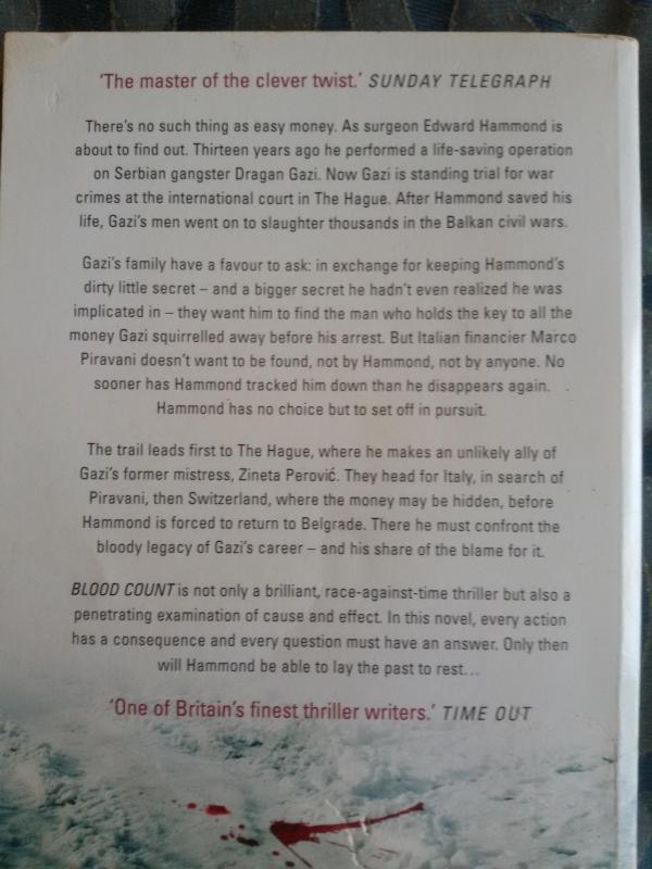 Blood Count - Robert Goddard, knyga 4