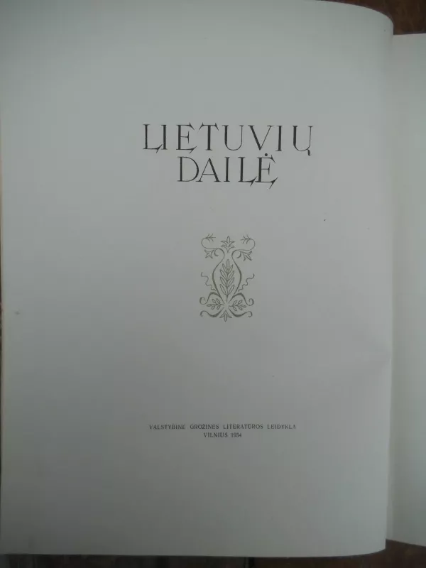 Lietuvių dailė - Autorių Kolektyvas, knyga 3
