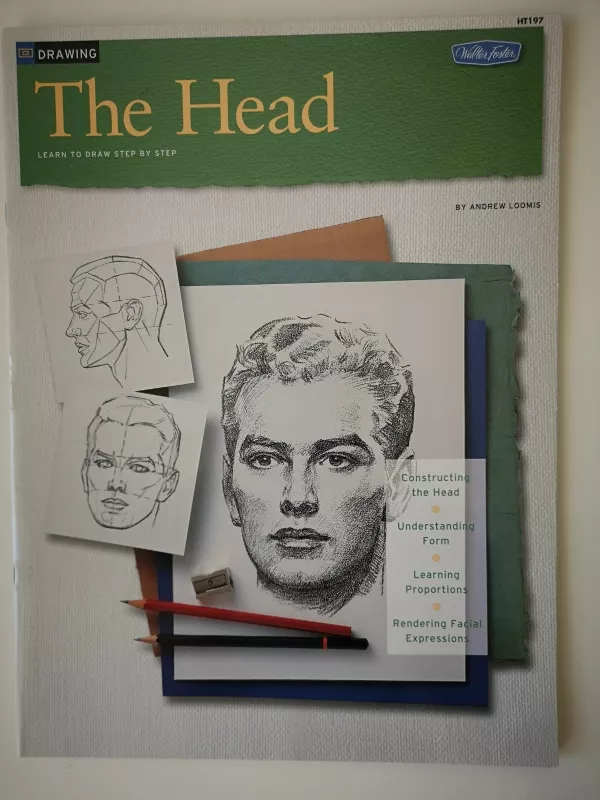 The head. Learn to draw step by step - Andrew Loomis, knyga