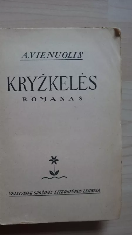 Kryžkelės - A. Vienuolis, knyga