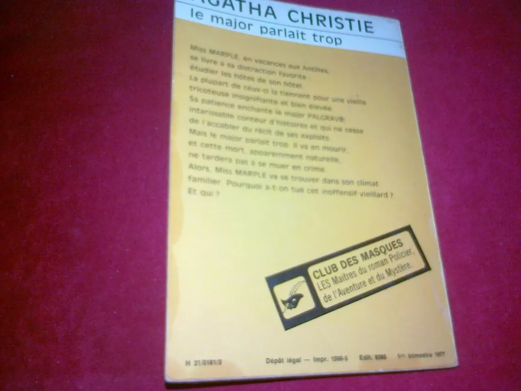 Le major parlait trop... - Agatha Christie, knyga