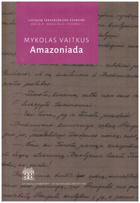 Amazoniada - Mykolas Vaitkus, knyga