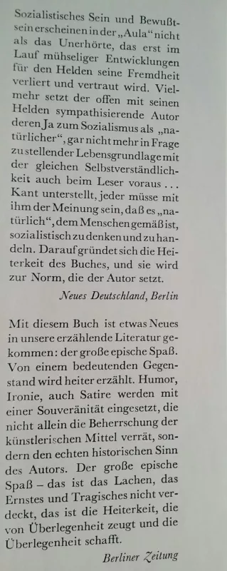 Die aula - Hermann Kant, knyga 3