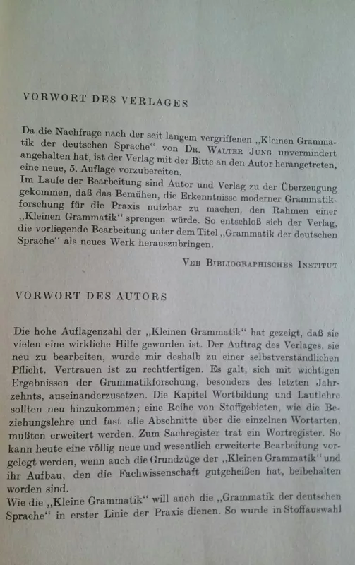 Grammatik der Deutschen Sprache - Walter Jung, knyga 3