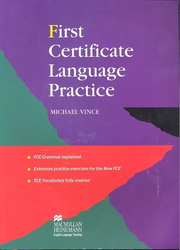 First certificate language practice with key - Vince Michael, knyga