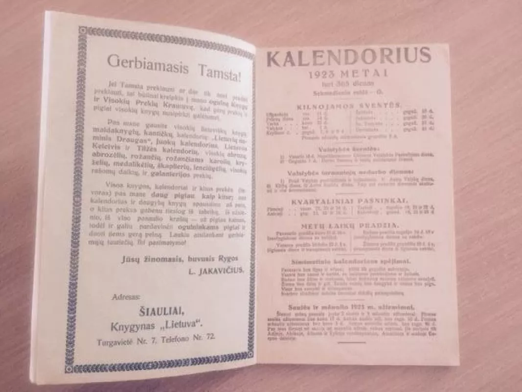 Juokų kalendorius 1923 metams - Autorių Kolektyvas, knyga