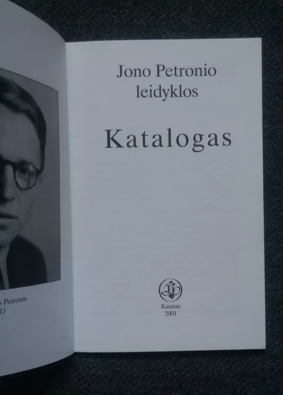 Jonio Petronio leidyklos katalogas - Darius Kučinskas, knyga 3