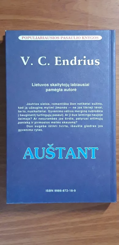 Auštant - V. C. Endrius, knyga