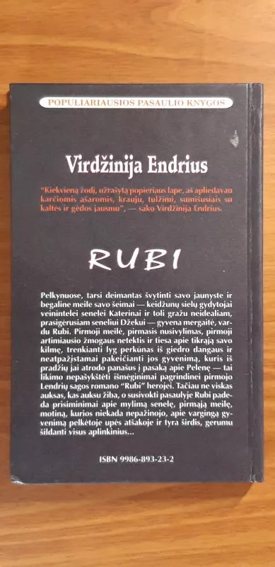 Rubi - V. C. Endrius, knyga