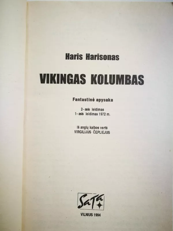 Vikingas Kolumbas - Haris Harisonas, knyga 2