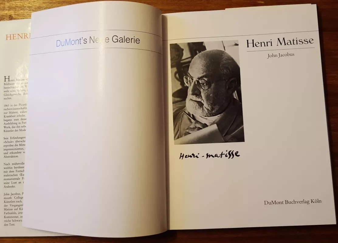 Henri Matisse - John Jacobus, knyga 6
