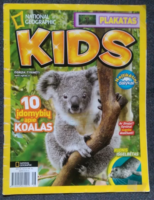 National Geographic Kids, 2012 m., Nr. 16 - National Geographic , knyga