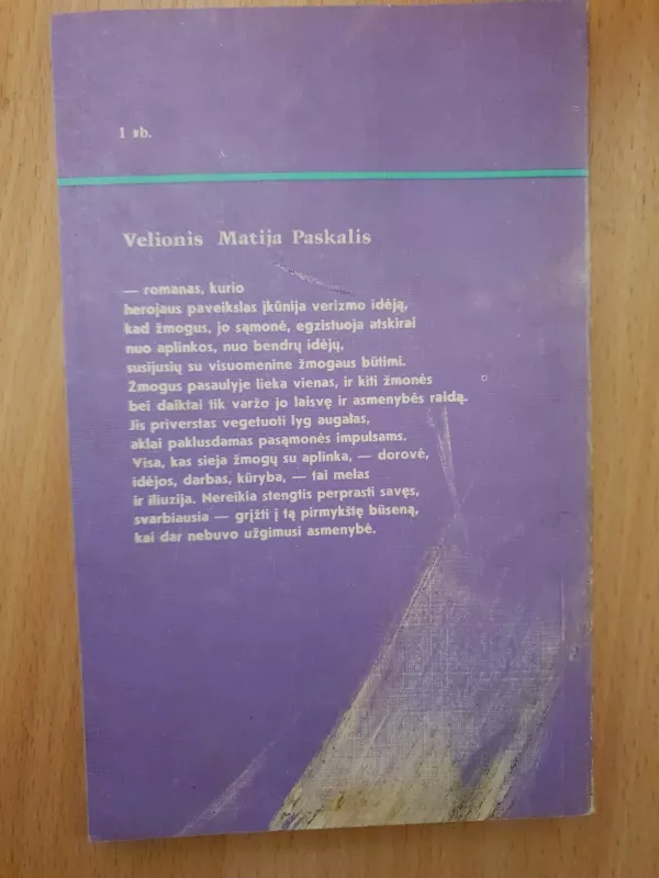 Velionis Matija Paskalis - Luidžis Pirandelas, knyga 2
