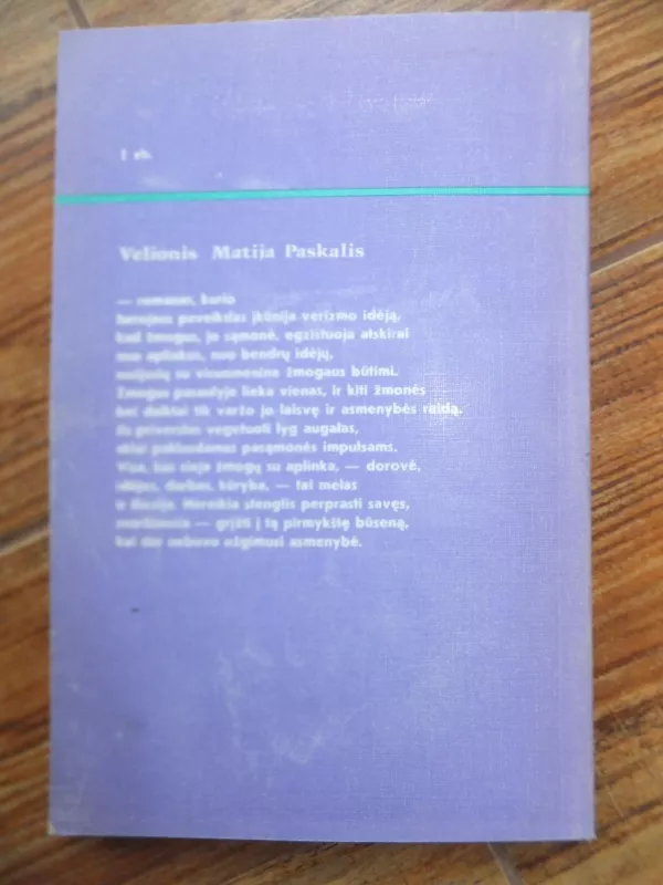 Velionis Matija Paskalis - Luidžis Pirandelas, knyga 5