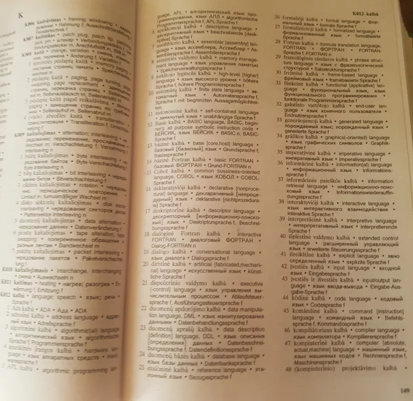 Informatika. Keturkalbis terminų žodynas - R. Valatkaitė, Z.  Kudirka, knyga 2