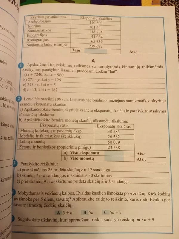 Matematika ir pasaulis 5 kl., Pratybų ir testų sąsiuvinis, I dalis - Nijolė Cibulskaitė, knyga