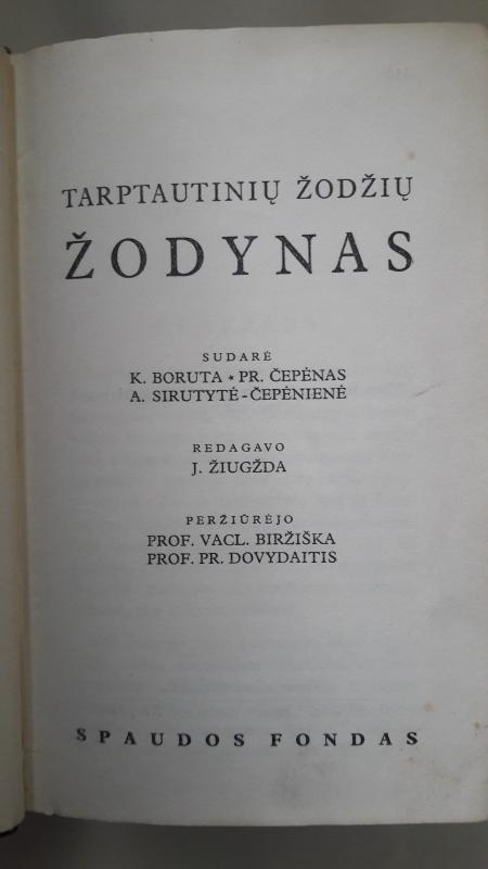 Tarptautinių žodžių žodynas - Autorių Kolektyvas, knyga 3