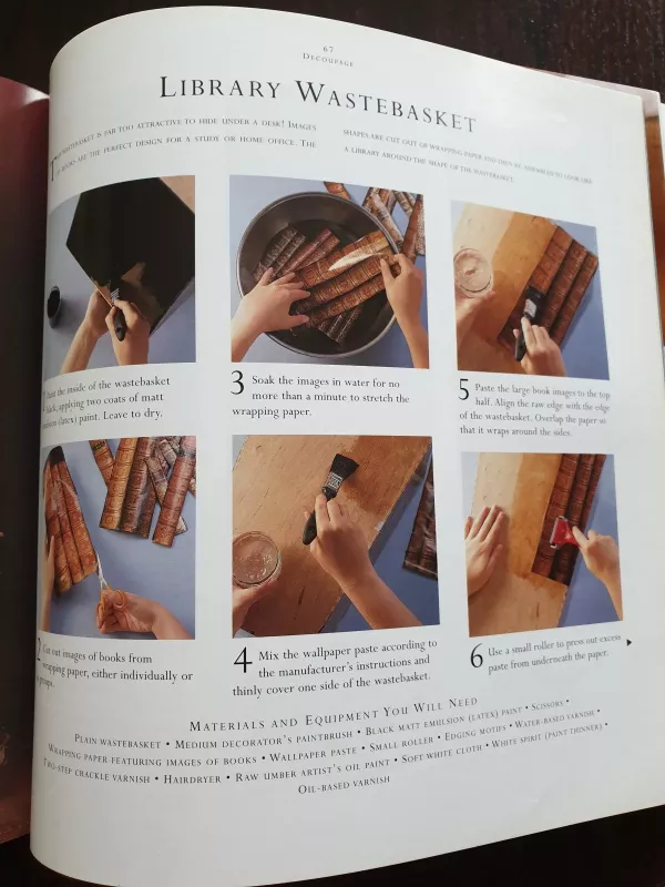 Decoupage. The art of decorating with paper in over 25 beautiful projects - Maggie Pryce, knyga 5