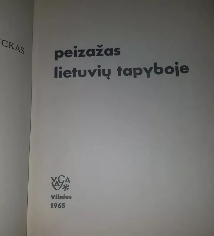 Peizažas lietuvių tapyboje - Augustinas Savickas, knyga 3
