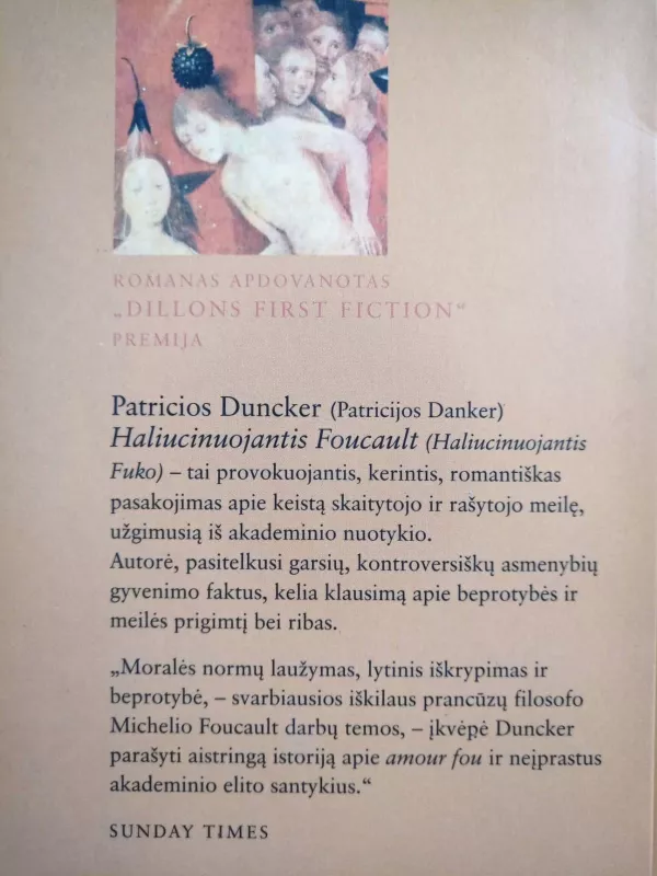 Haliucinuojantis Foucault - Patricia Duncker, knyga