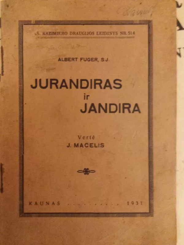 Jurandiras ir Jandira - Albert Fuger, knyga