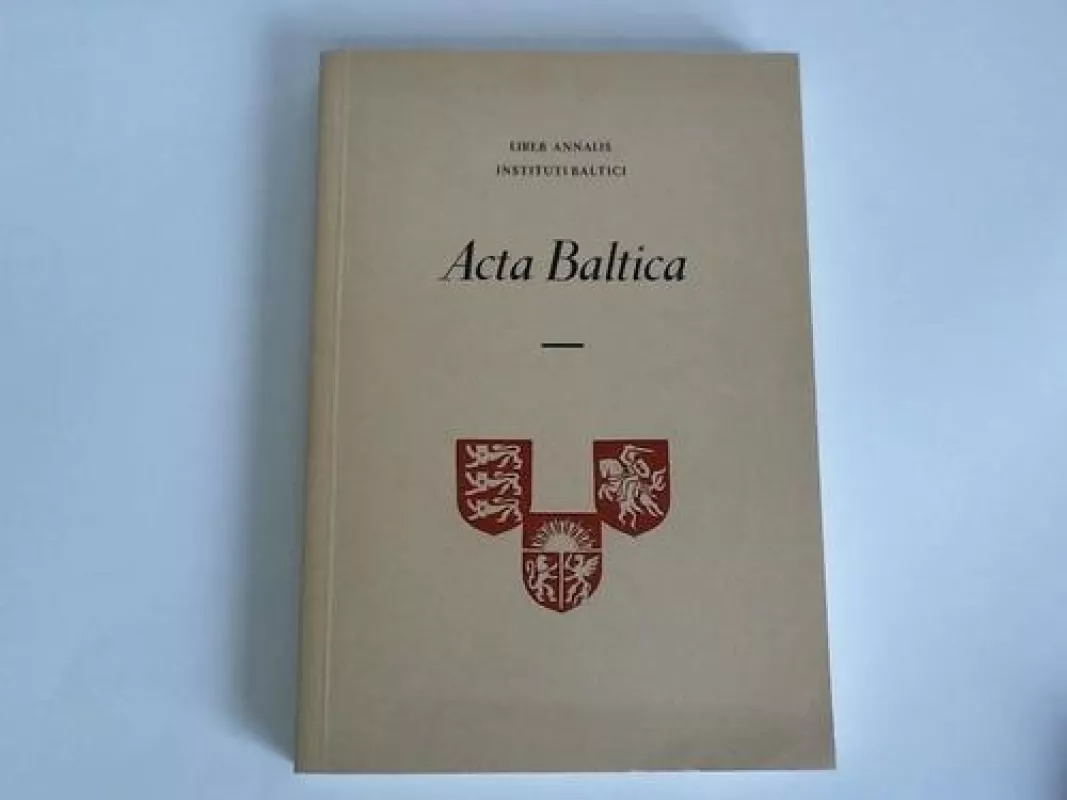 Acta Baltica VIII - 1968 - Autorių Kolektyvas, knyga