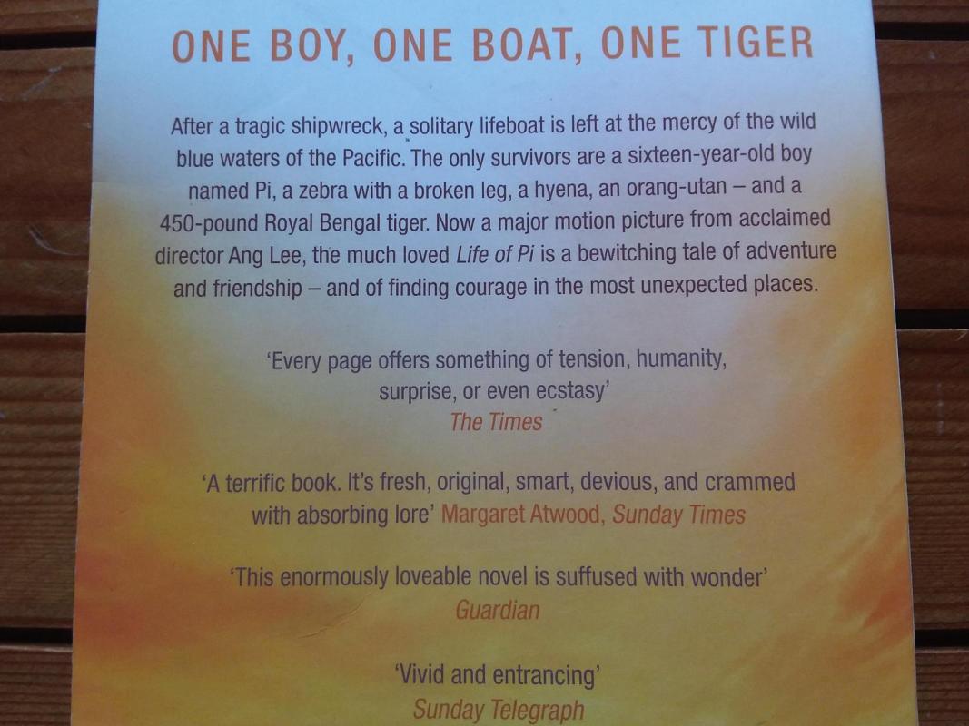 Life of Pi - Yann Martel, knyga 4