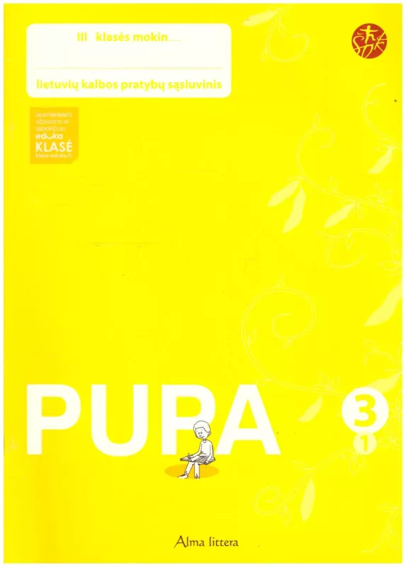 Pupa (3 klasei 1 dalis) lietuvių kalbos pratybų sąsiuvinis - Autorių Kolektyvas, knyga