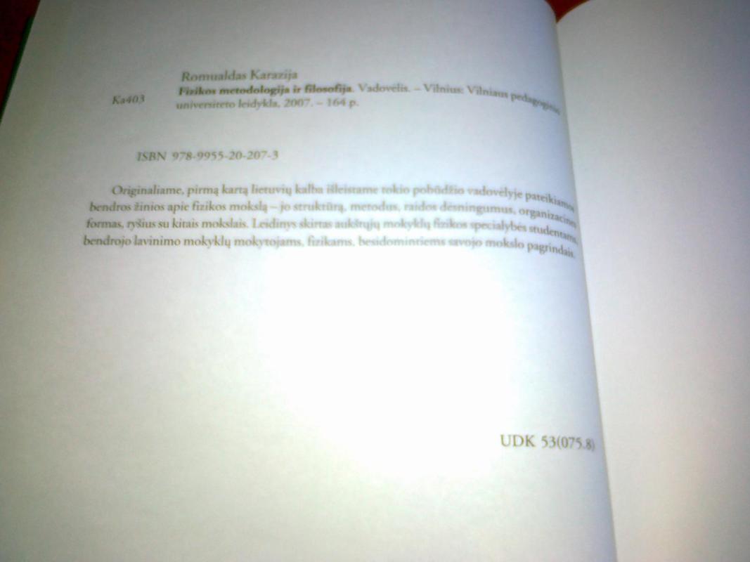 Fizikos metodologija ir filosofija - Romualdas Karazija, knyga