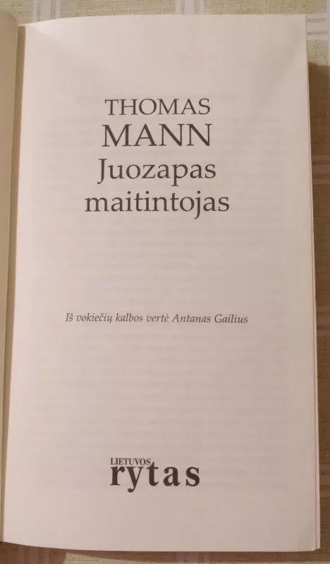 Juozapas maitintojas - Thomas Mann, knyga 3