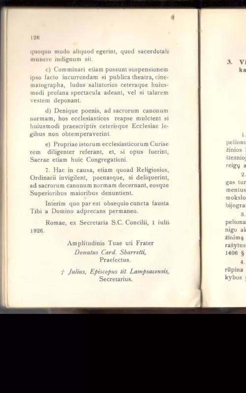 Pirmasis Panevėžio vyskupijos sinodas - Kazimieras Paltarokas, knyga 2