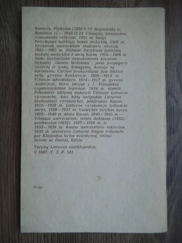 Lietuvos sovietizacija 1940-1941 - Mykolas Romeris, knyga 2