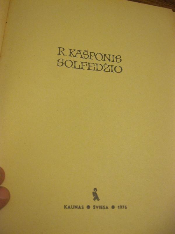 Solfedžio - Rimantas Kašponis, knyga 6