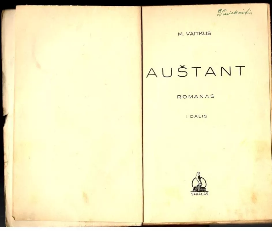 Auštant. Romanas. I dalis - Mykolas Vaitkus, knyga 3