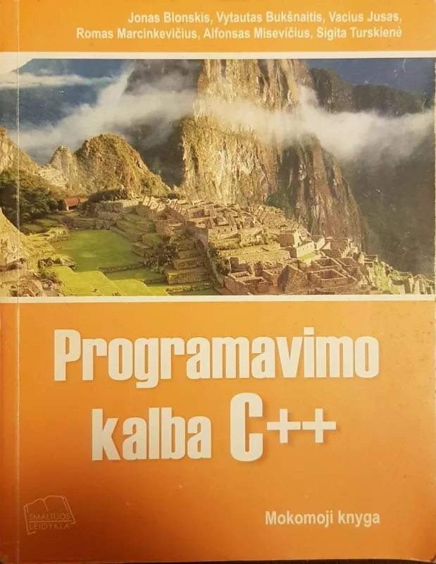 Programavimo kalba C++ - Jonas Blonskis, knyga