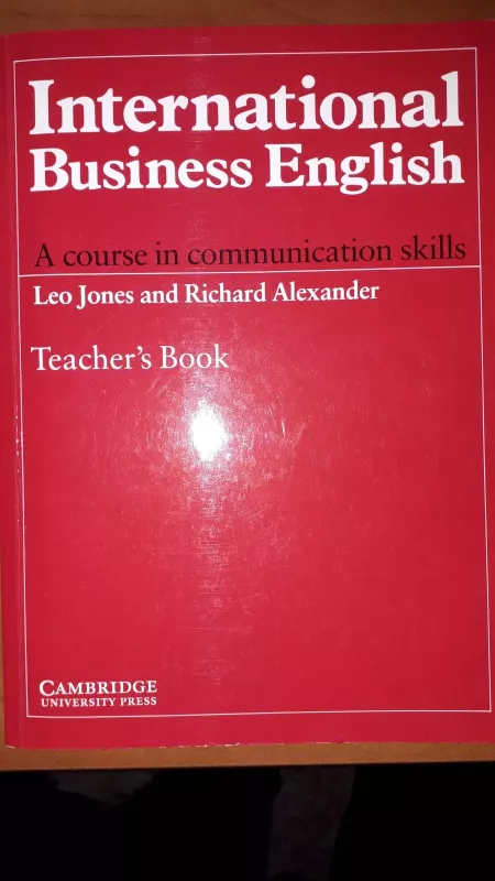 International Business English - L. Jones, R.  Alexander, knyga