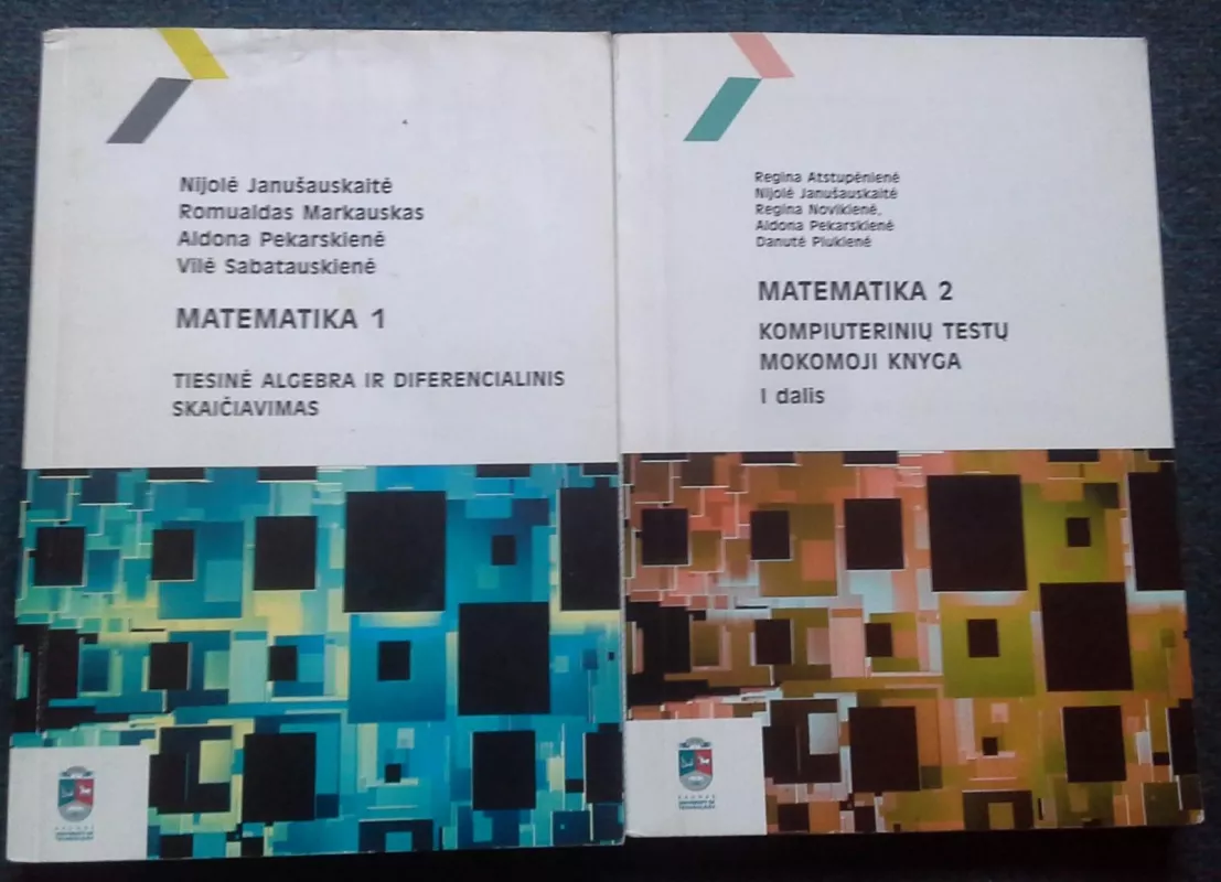 Matematika 1. Tiesinė algebra ir diferencialinis skaičiavimas - S. Janušauskaitė, A.  Marčiukaitienė, D.  Prašmantienė, N.  Ratkienė, knyga 4