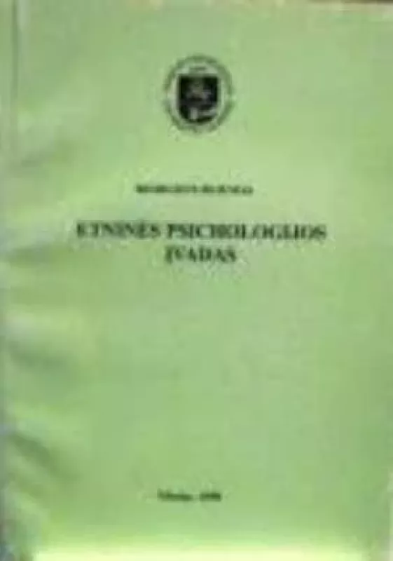 Etninės psichologijos įvadas - Remigijus Bliumas, knyga