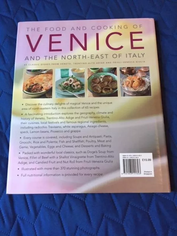 The Food And Cooking of VENICE and The North-East of Italy - Valentina Harris, knyga