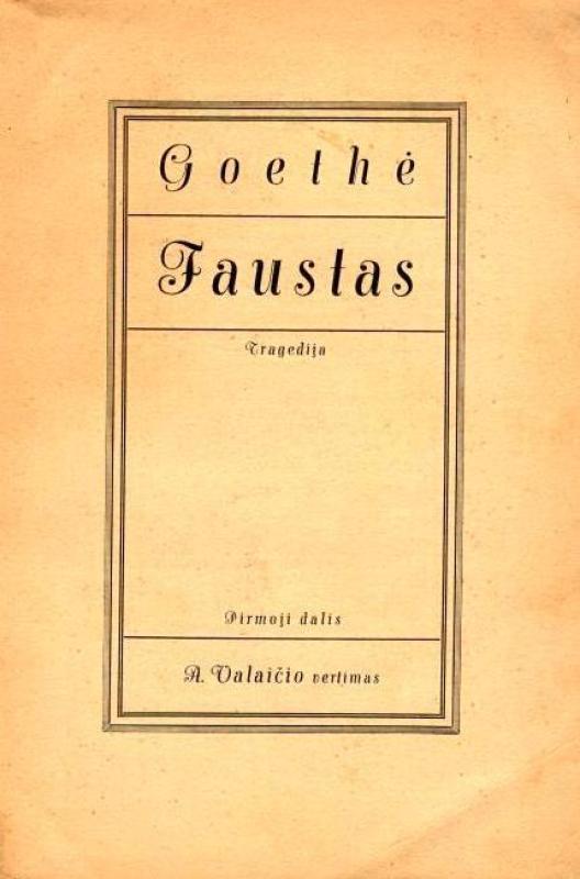 Faustas.Tragedijos pirmoji dalis (1934 m. leidimas) - Johann Wolfgang Goethe, knyga 3