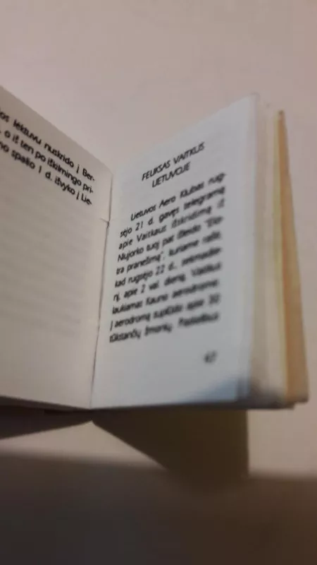 Miniatiūrinė knyga ,,Atlanto nugalėtojas Feliksas Vaitkus" - Vilius Užtupas, knyga 2