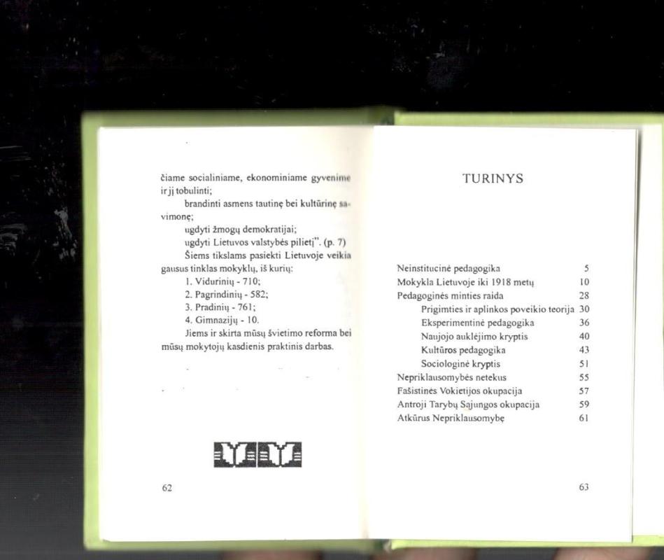 Miniatiūrinė knyga ,,Lietuvos mokyklai 600 metų" - Teresė Bukauskienė, knyga 2