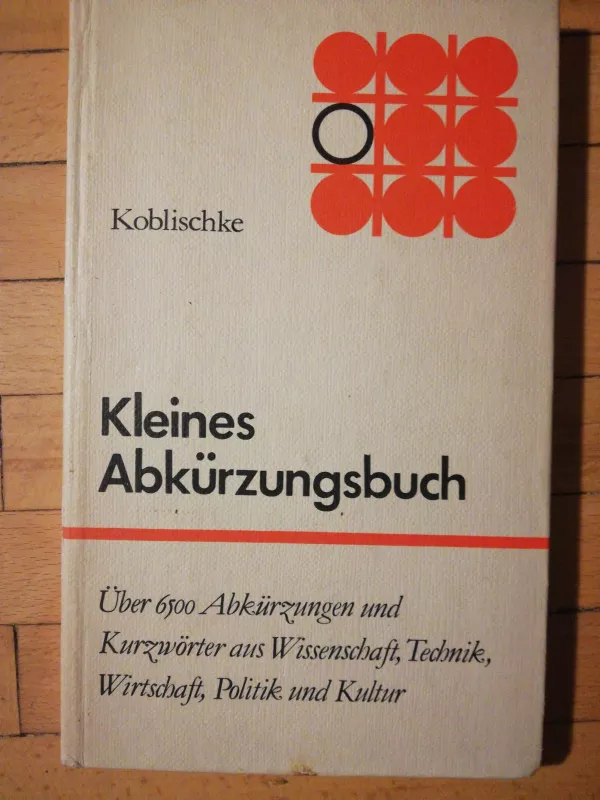 Kleines Abkürzungsbuch - Heinz Koblischke, knyga