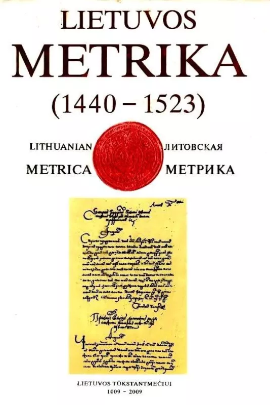 LIETUVOS METRIKA(1440-1523) - Autorių Kolektyvas, knyga