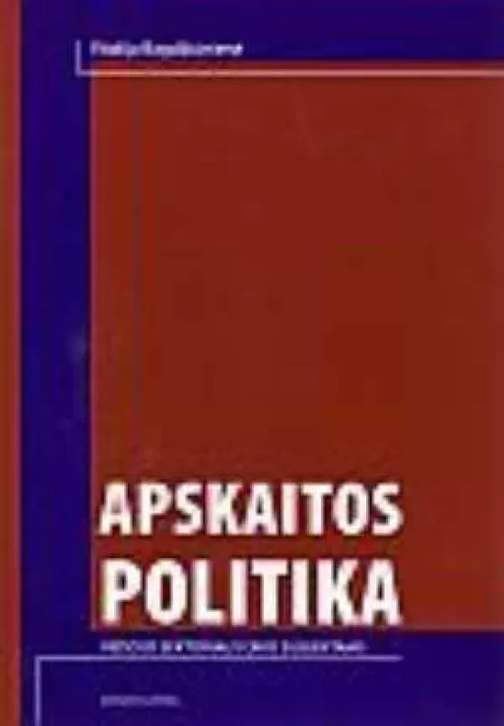 Apskaitos politika - Vitalija Bagdžiūnienė, knyga