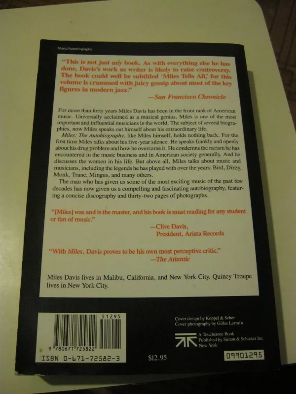 Miles: The Autobiography - Miles Davis with Quincy - Miles Davis, knyga 2
