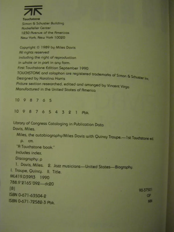 Miles: The Autobiography - Miles Davis with Quincy - Miles Davis, knyga 4