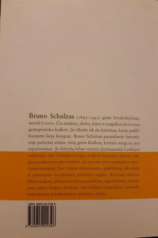 Cinamoninės krautuvės - Bruno Schulz, knyga 3